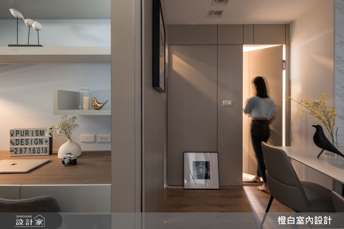 25坪新成屋(5年以下)＿現代風餐廳客房案例圖片＿橙白室內裝修設計工程有限公司＿橙白_96台北京城之26