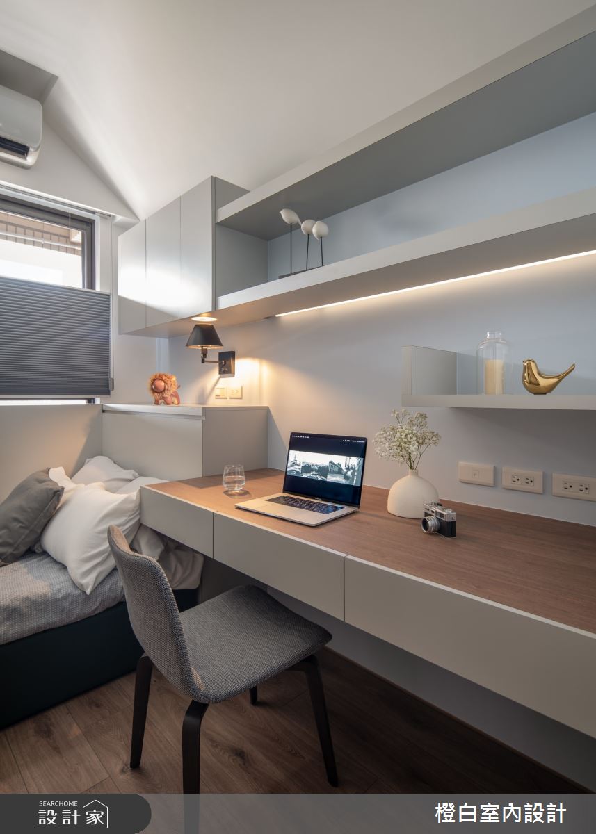25坪新成屋(5年以下)＿現代風客房案例圖片＿橙白室內裝修設計工程有限公司＿橙白_96台北京城之28