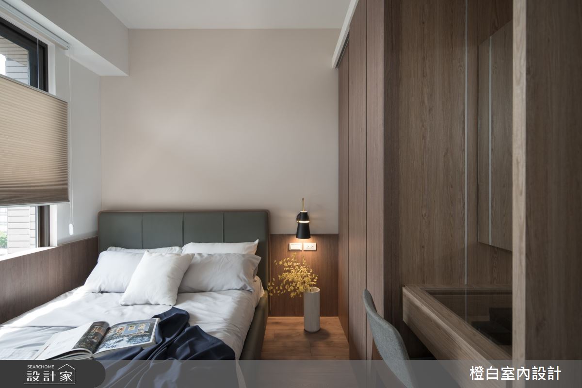 25坪新成屋(5年以下)＿現代風臥室案例圖片＿橙白室內裝修設計工程有限公司＿橙白_96台北京城之32