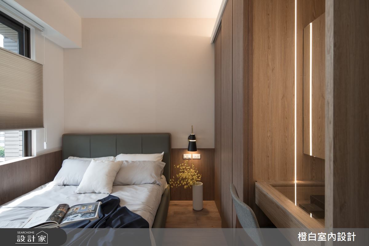 25坪新成屋(5年以下)＿現代風臥室案例圖片＿橙白室內裝修設計工程有限公司＿橙白_96台北京城之33