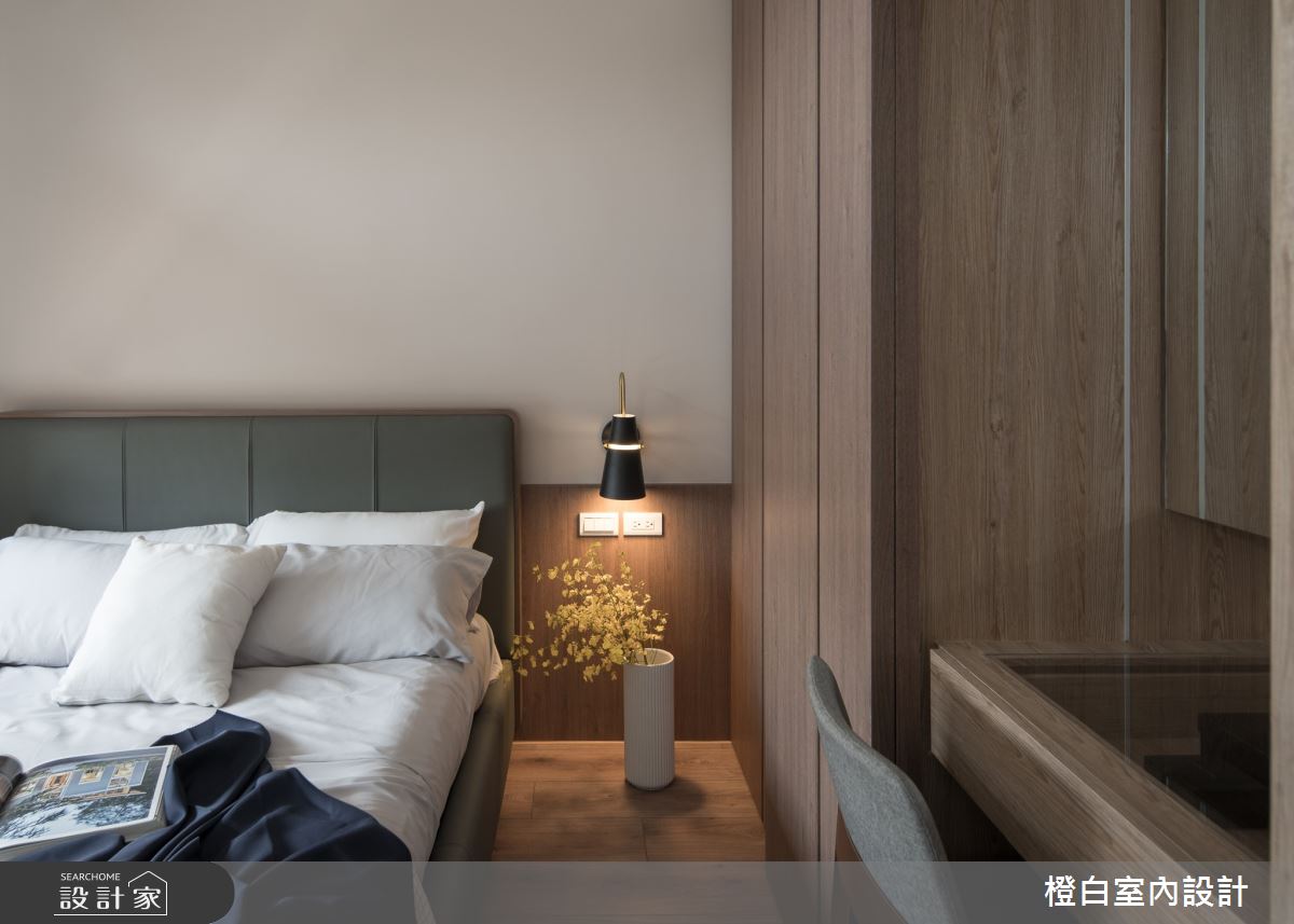 25坪新成屋(5年以下)＿現代風臥室案例圖片＿橙白室內裝修設計工程有限公司＿橙白_96台北京城之37