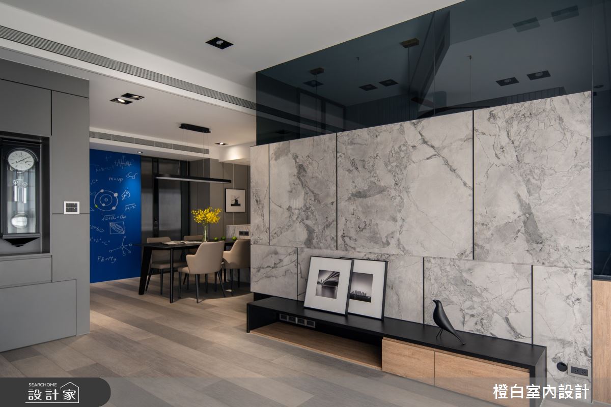 34坪新成屋(5年以下)＿混搭風客廳餐廳案例圖片＿橙白室內裝修設計工程有限公司＿橙白_97三輝玳門之12