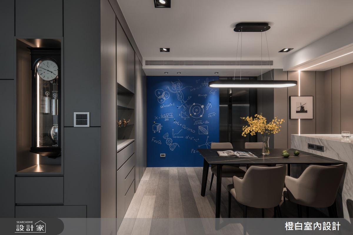 34坪新成屋(5年以下)＿混搭風餐廳案例圖片＿橙白室內裝修設計工程有限公司＿橙白_97三輝玳門之14