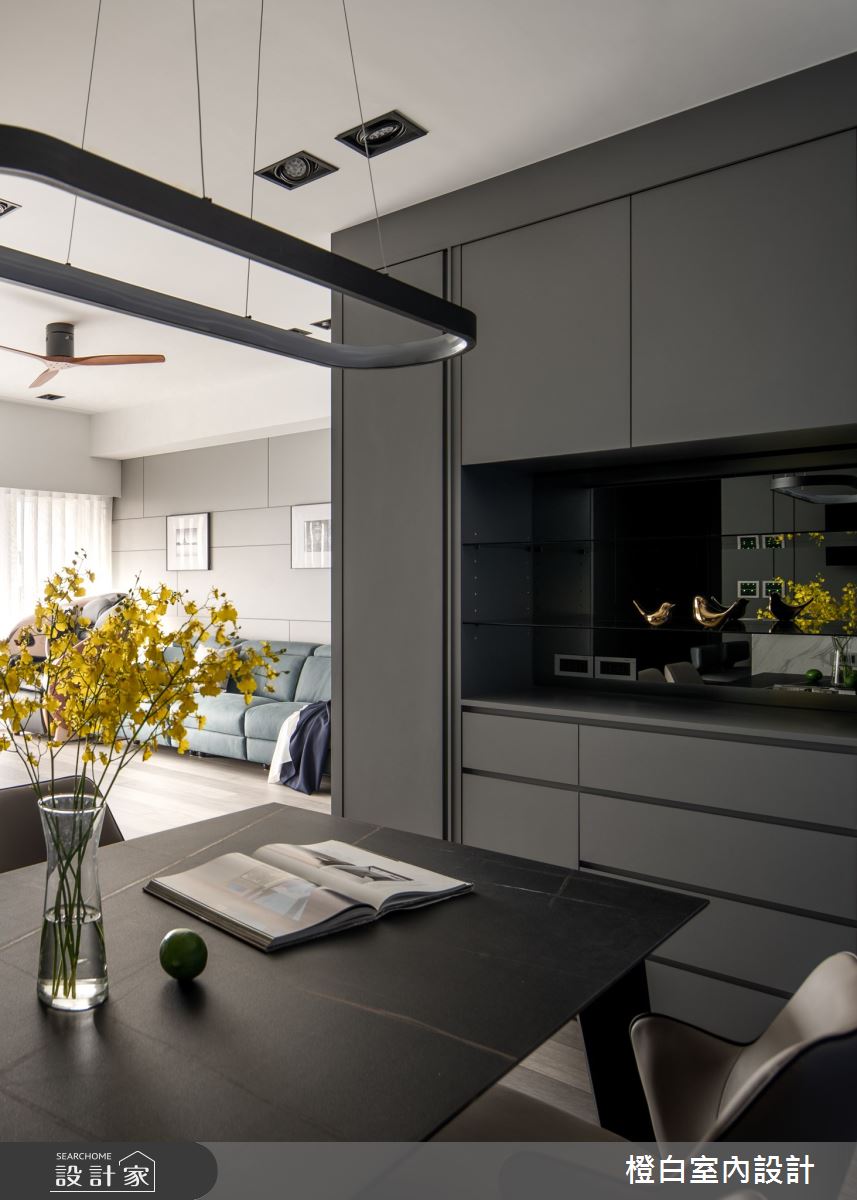34坪新成屋(5年以下)＿混搭風餐廳案例圖片＿橙白室內裝修設計工程有限公司＿橙白_97三輝玳門之18