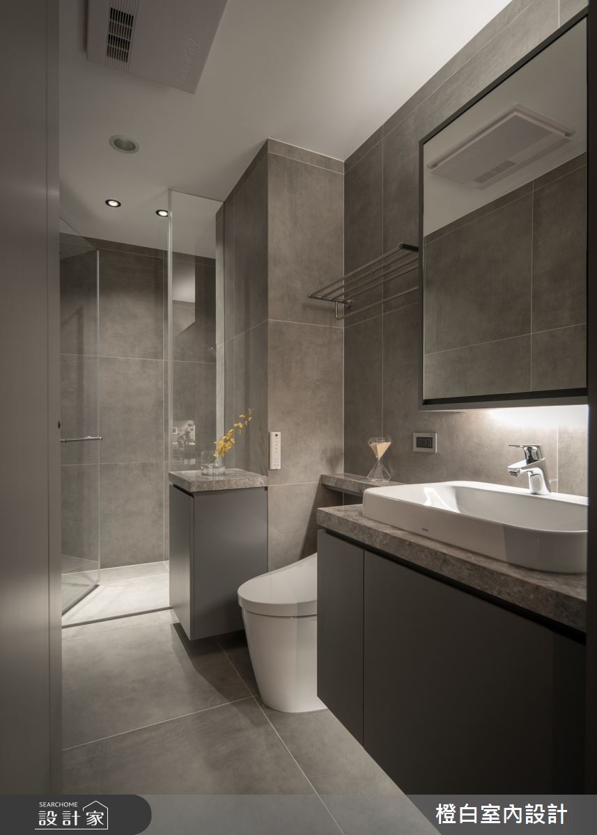 34坪新成屋(5年以下)＿混搭風浴室案例圖片＿橙白室內裝修設計工程有限公司＿橙白_97三輝玳門之26