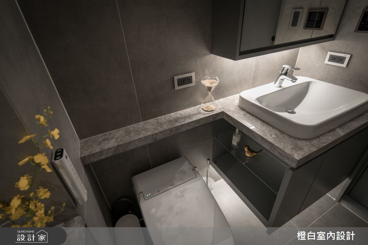 34坪新成屋(5年以下)＿混搭風浴室案例圖片＿橙白室內裝修設計工程有限公司＿橙白_97三輝玳門之27