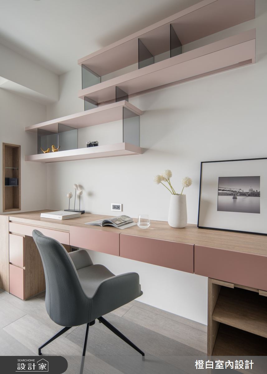 34坪新成屋(5年以下)＿混搭風臥室案例圖片＿橙白室內裝修設計工程有限公司＿橙白_97三輝玳門之48