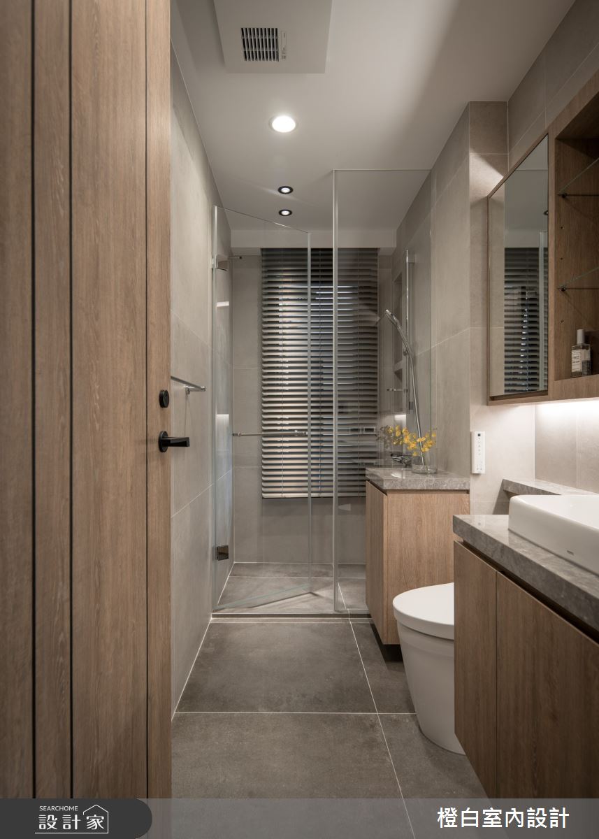 34坪新成屋(5年以下)＿混搭風浴室案例圖片＿橙白室內裝修設計工程有限公司＿橙白_97三輝玳門之54