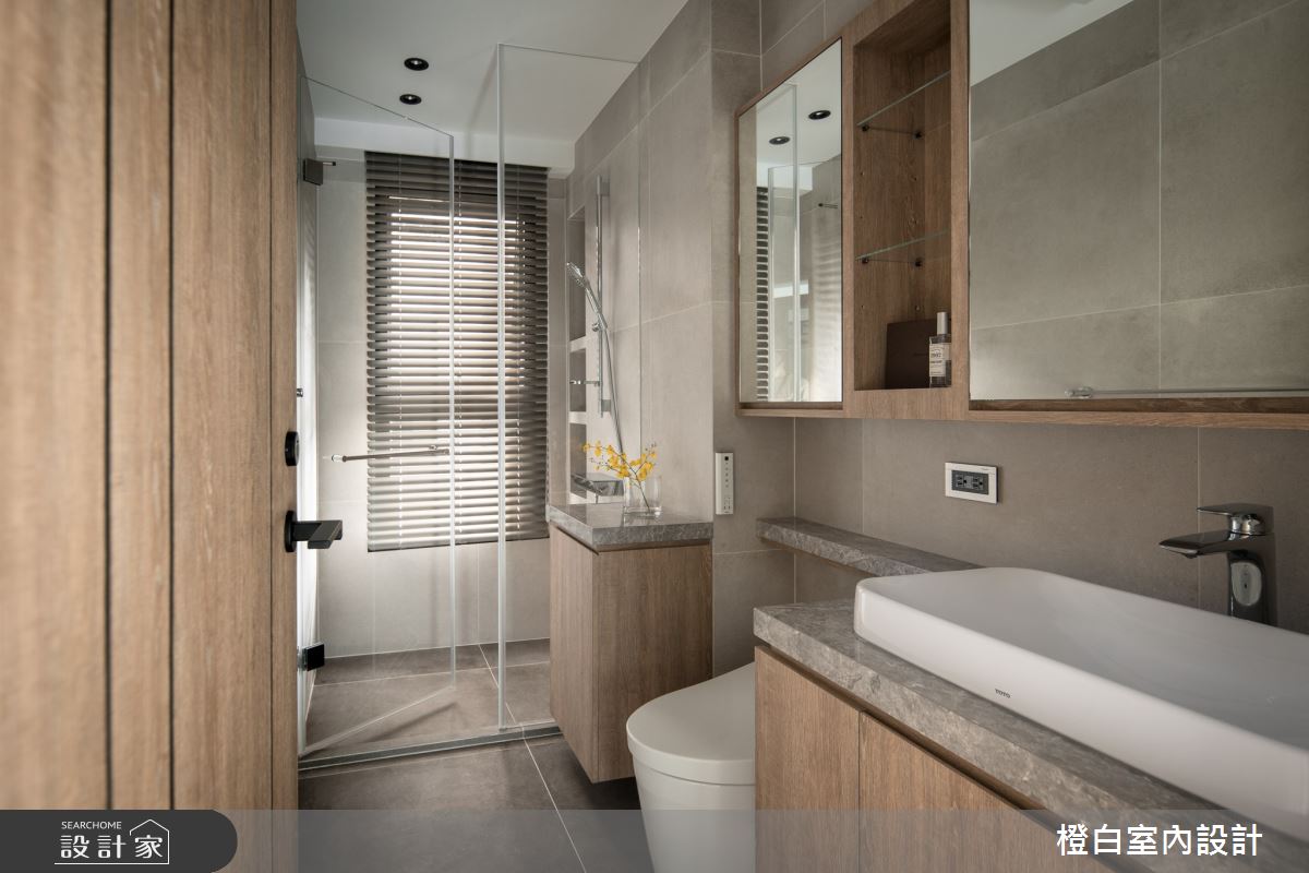 34坪新成屋(5年以下)＿混搭風浴室案例圖片＿橙白室內裝修設計工程有限公司＿橙白_97三輝玳門之55