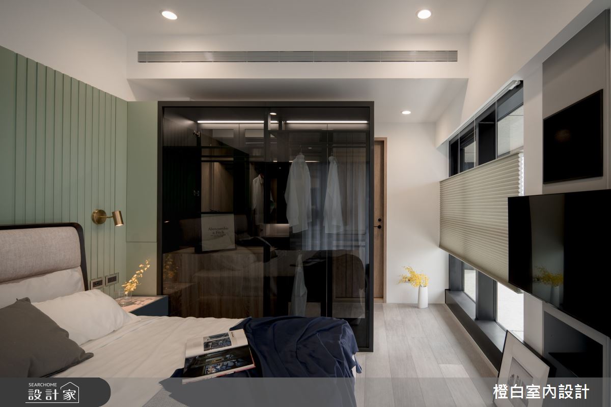 34坪新成屋(5年以下)＿混搭風客房案例圖片＿橙白室內裝修設計工程有限公司＿橙白_97三輝玳門之59