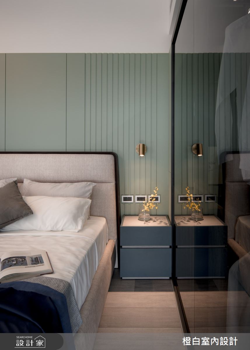 34坪新成屋(5年以下)＿混搭風臥室案例圖片＿橙白室內裝修設計工程有限公司＿橙白_97三輝玳門之66