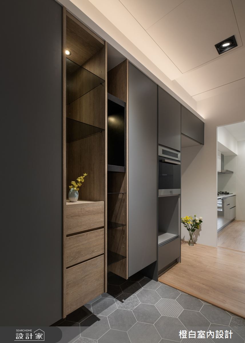32坪新成屋(5年以下)＿混搭風玄關案例圖片＿橙白室內裝修設計工程有限公司＿橙白_98觀瀾之5