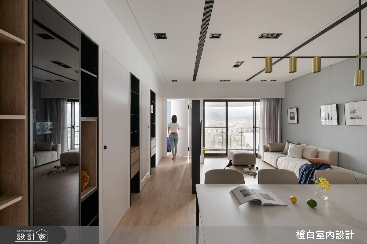 32坪新成屋(5年以下)＿混搭風客廳餐廳案例圖片＿橙白室內裝修設計工程有限公司＿橙白_98觀瀾之17