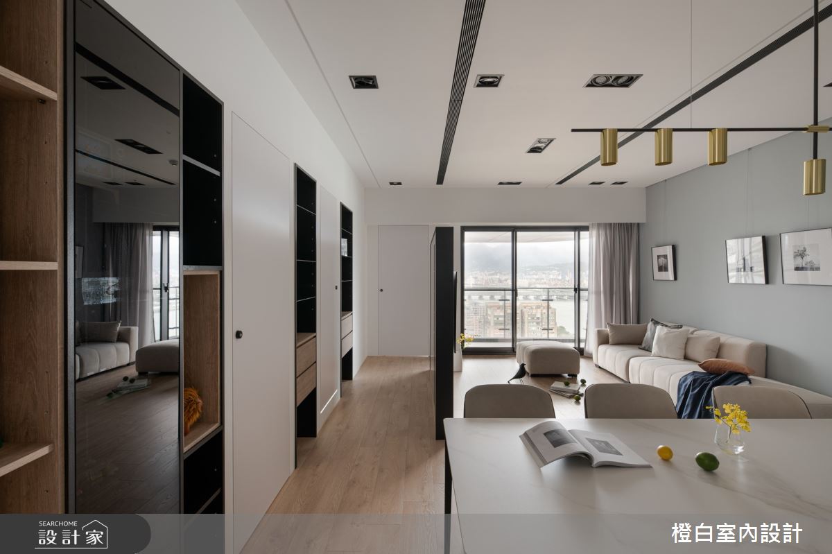 32坪新成屋(5年以下)＿混搭風客廳餐廳案例圖片＿橙白室內裝修設計工程有限公司＿橙白_98觀瀾之19