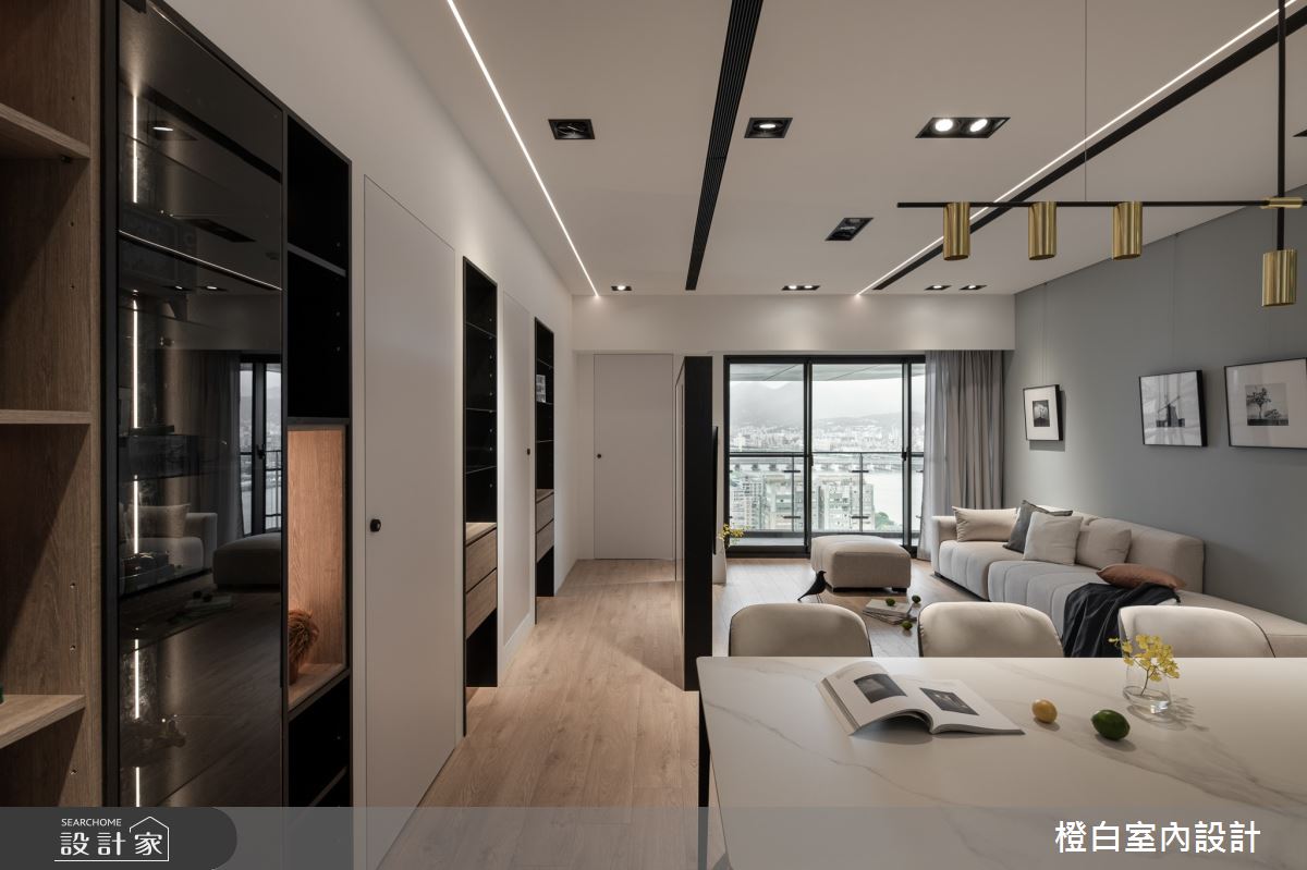 32坪新成屋(5年以下)＿混搭風客廳餐廳案例圖片＿橙白室內裝修設計工程有限公司＿橙白_98觀瀾之20