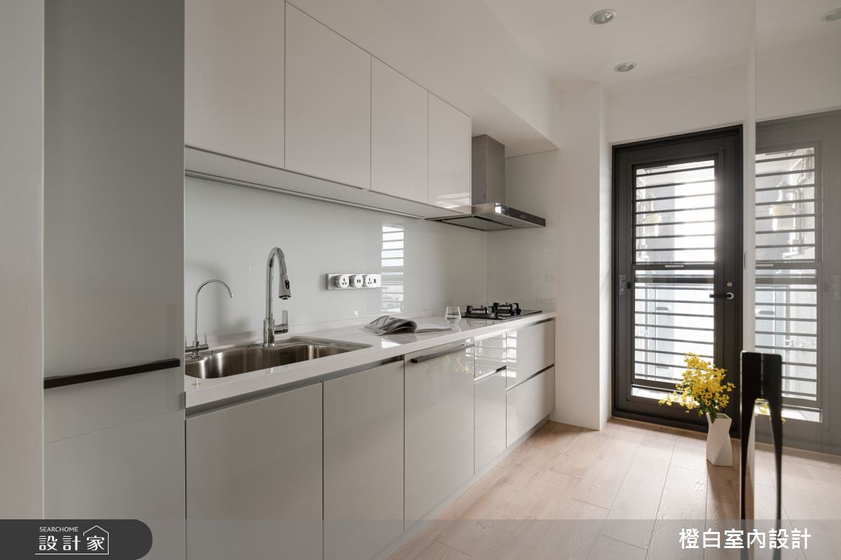 32坪新成屋(5年以下)＿混搭風廚房案例圖片＿橙白室內裝修設計工程有限公司＿橙白_98觀瀾之38