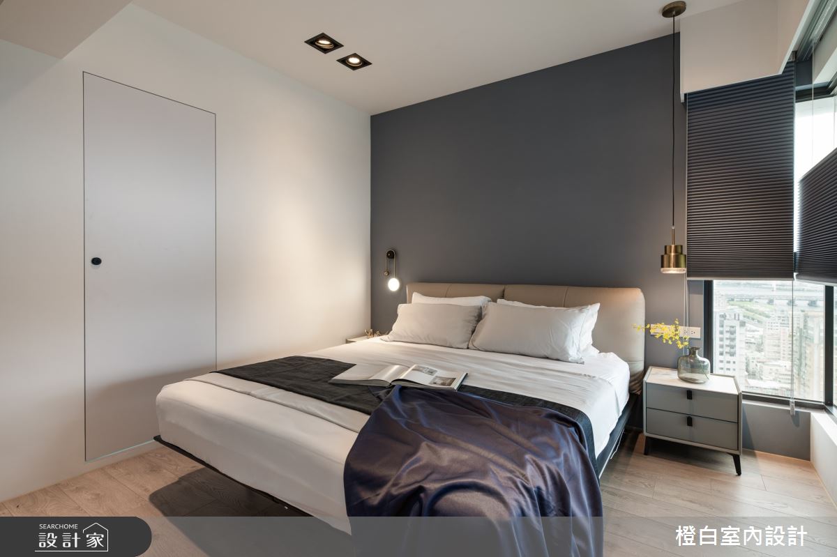 32坪新成屋(5年以下)＿混搭風臥室案例圖片＿橙白室內裝修設計工程有限公司＿橙白_98觀瀾之42