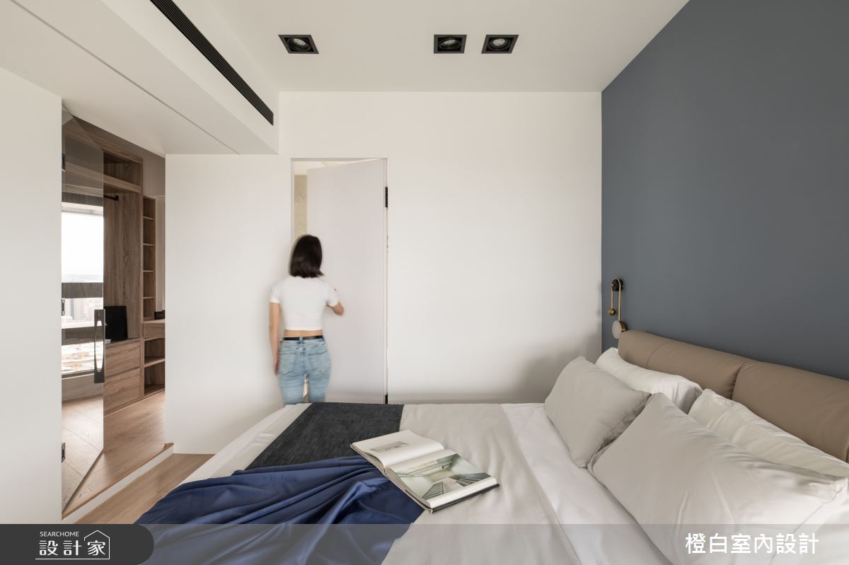 32坪新成屋(5年以下)＿混搭風臥室案例圖片＿橙白室內裝修設計工程有限公司＿橙白_98觀瀾之43