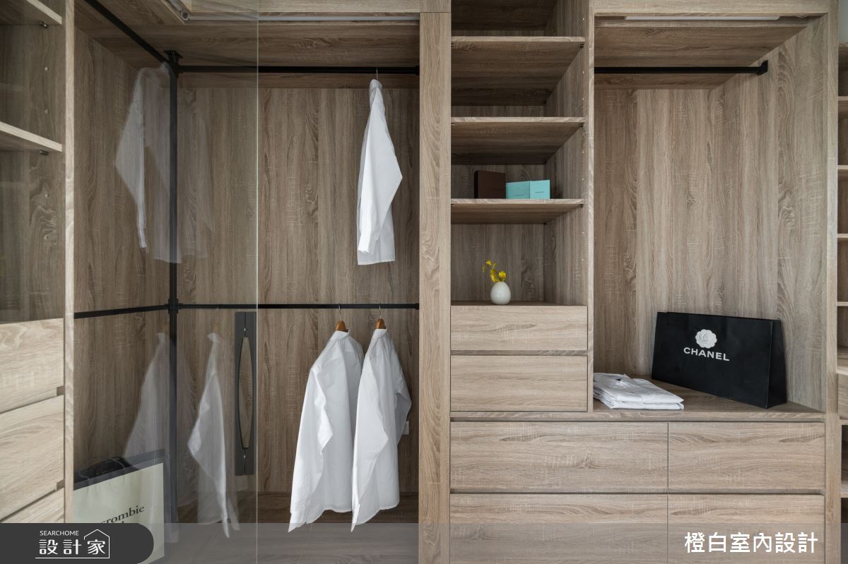 32坪新成屋(5年以下)＿混搭風更衣間案例圖片＿橙白室內裝修設計工程有限公司＿橙白_98觀瀾之48