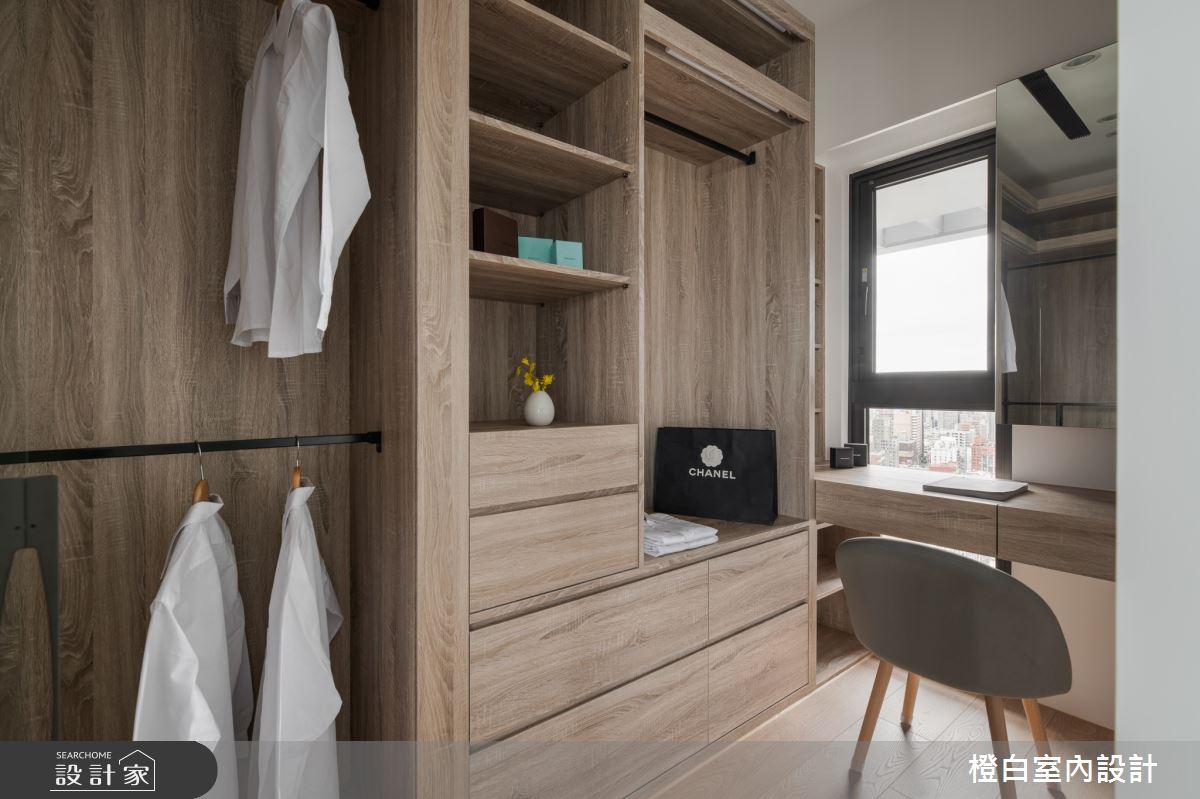 32坪新成屋(5年以下)＿混搭風更衣間案例圖片＿橙白室內裝修設計工程有限公司＿橙白_98觀瀾之49