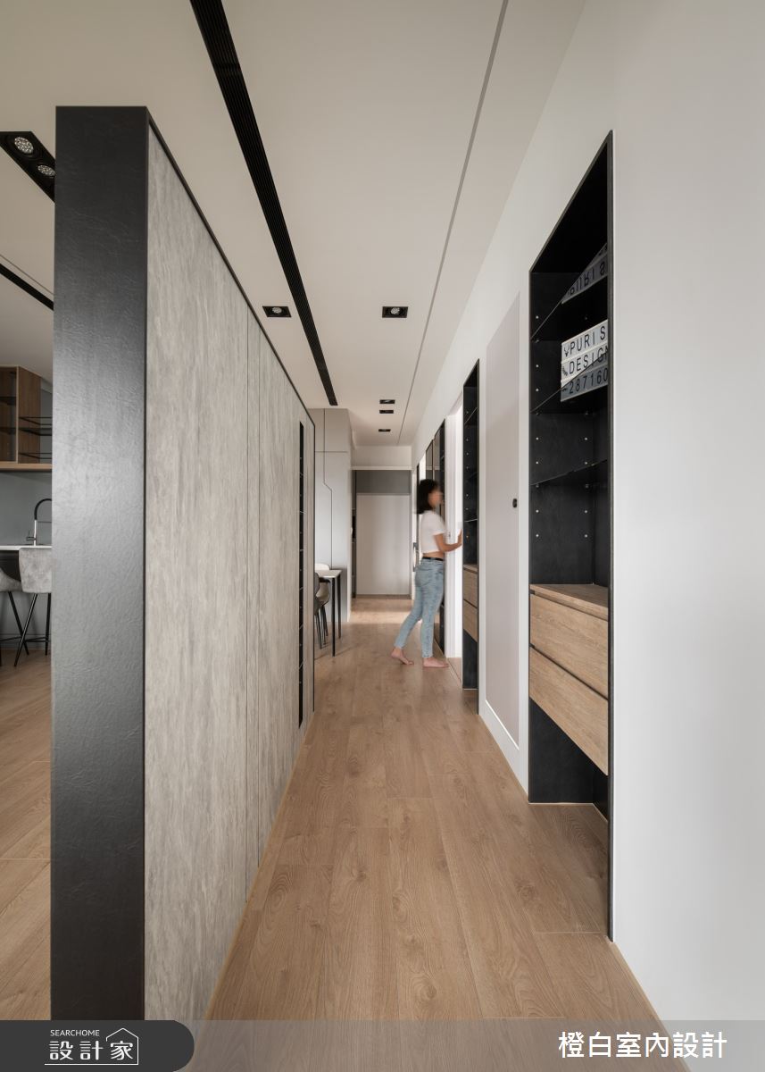 32坪新成屋(5年以下)＿混搭風走廊案例圖片＿橙白室內裝修設計工程有限公司＿橙白_98觀瀾之37
