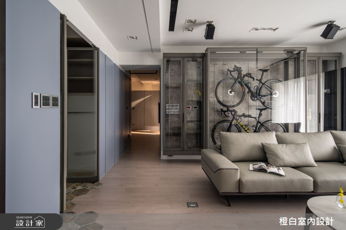 38坪中古屋(5~15年)＿現代風客廳案例圖片＿橙白室內裝修設計工程有限公司＿橙白_99新莊新富邑之19