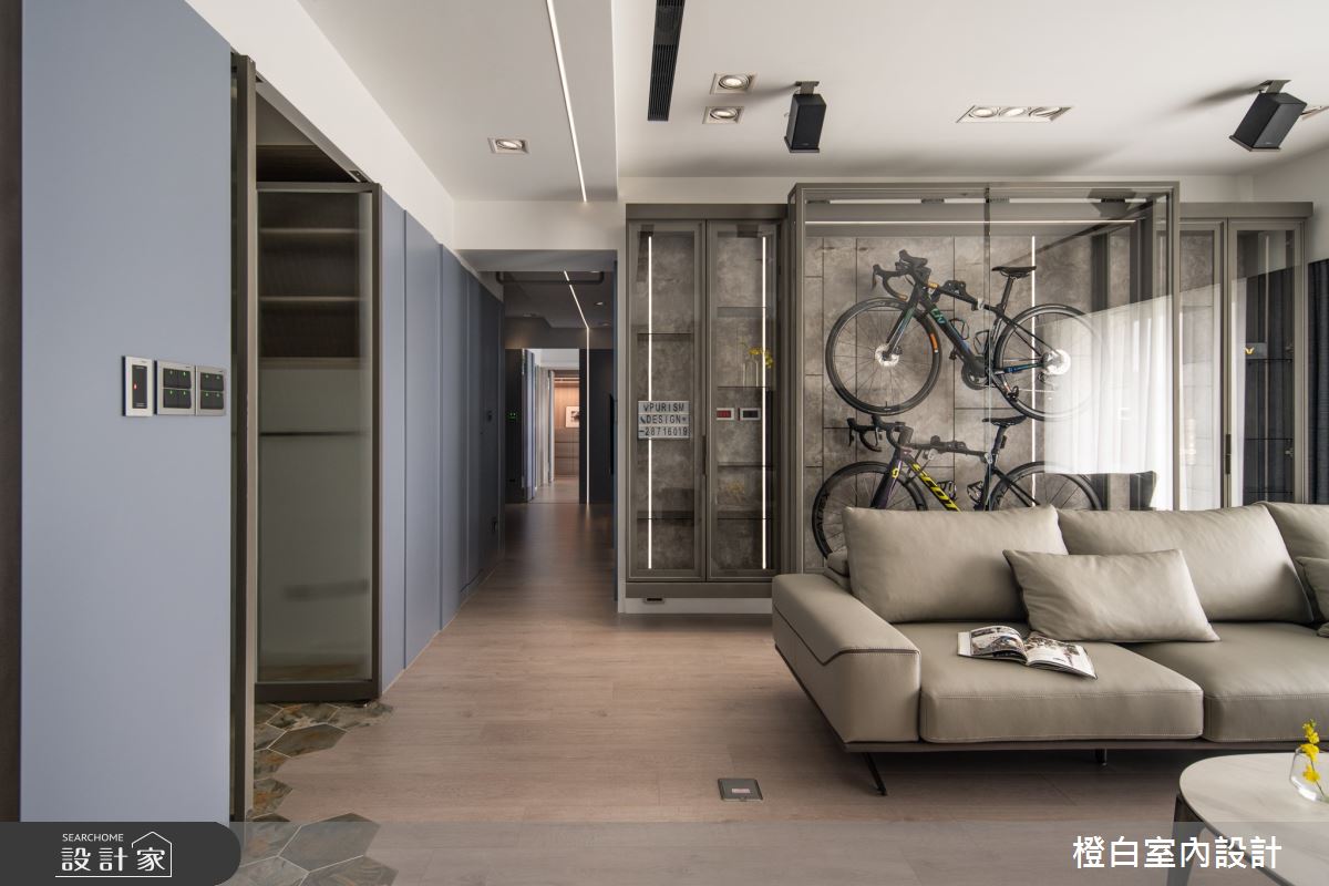 38坪中古屋(5~15年)＿現代風客廳案例圖片＿橙白室內裝修設計工程有限公司＿橙白_99新莊新富邑之21