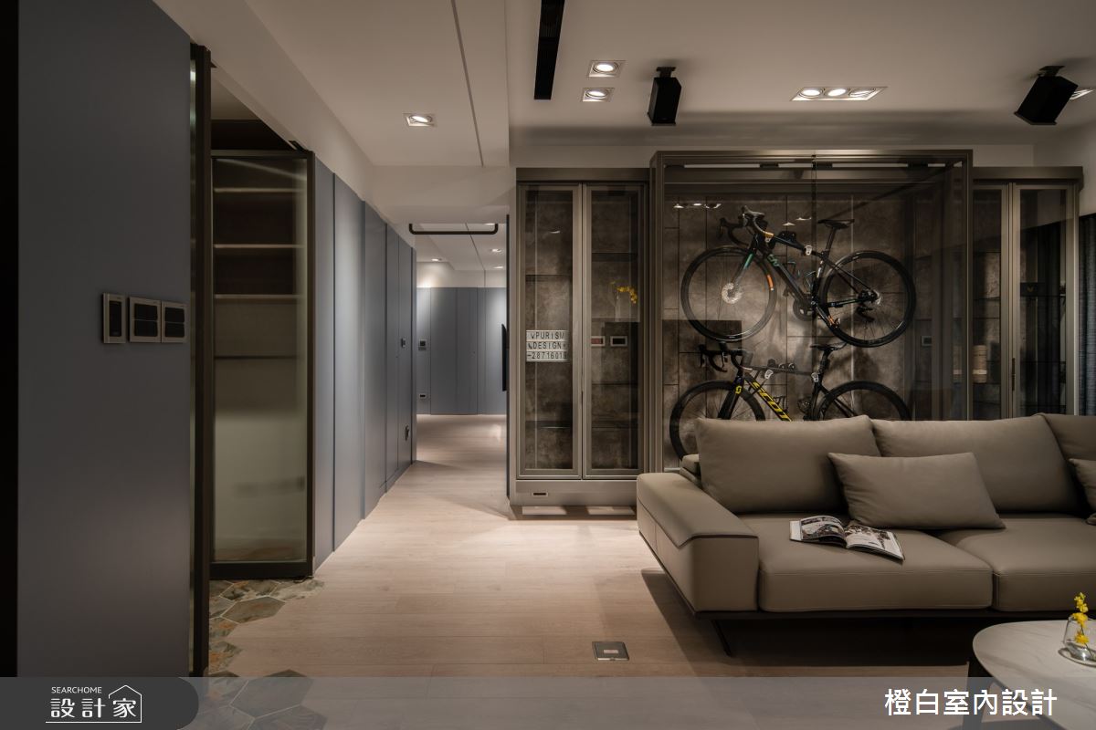 38坪中古屋(5~15年)＿現代風客廳案例圖片＿橙白室內裝修設計工程有限公司＿橙白_99新莊新富邑之22