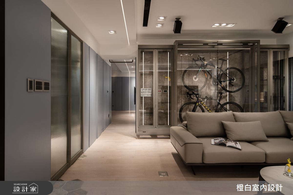 38坪中古屋(5~15年)＿現代風客廳案例圖片＿橙白室內裝修設計工程有限公司＿橙白_99新莊新富邑之23
