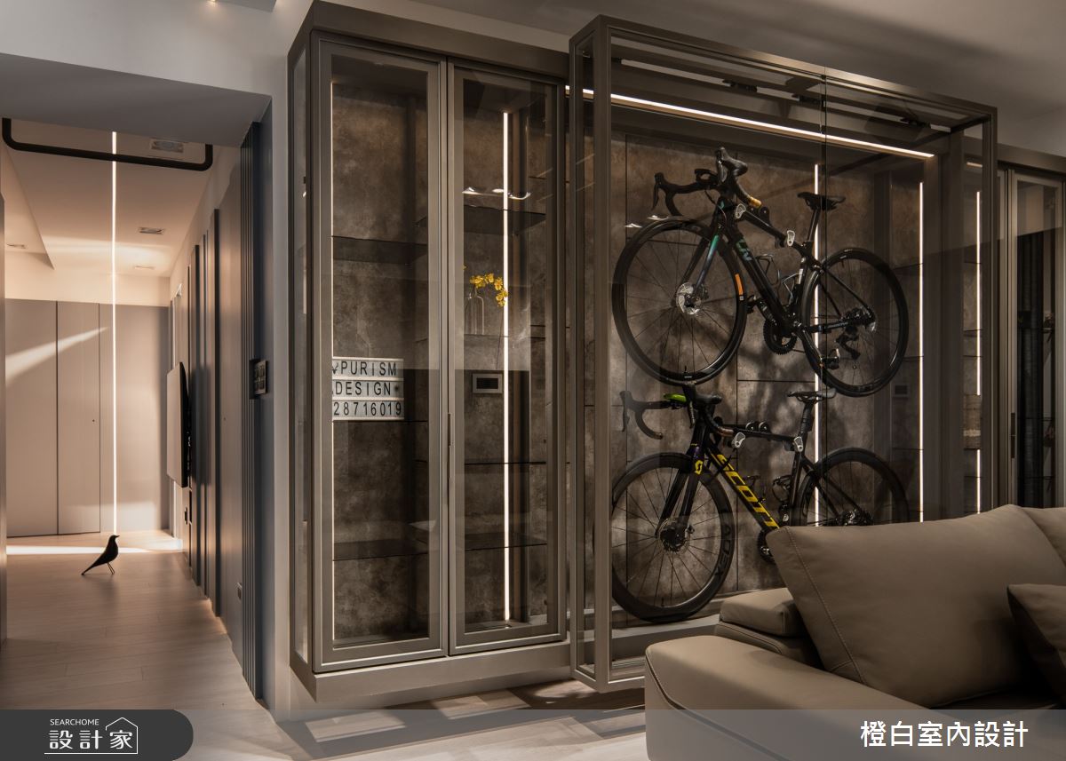 38坪中古屋(5~15年)＿現代風客廳案例圖片＿橙白室內裝修設計工程有限公司＿橙白_99新莊新富邑之30