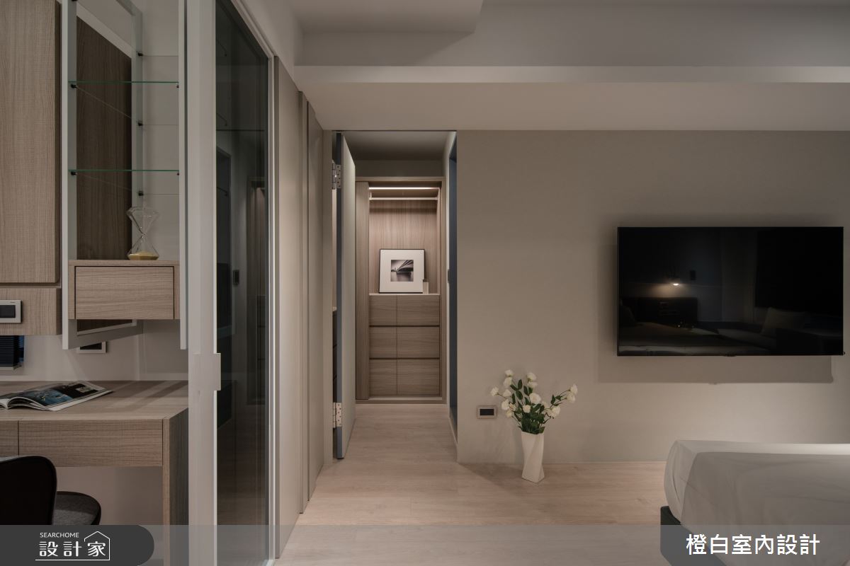 38坪中古屋(5~15年)＿現代風臥室案例圖片＿橙白室內裝修設計工程有限公司＿橙白_99新莊新富邑之51