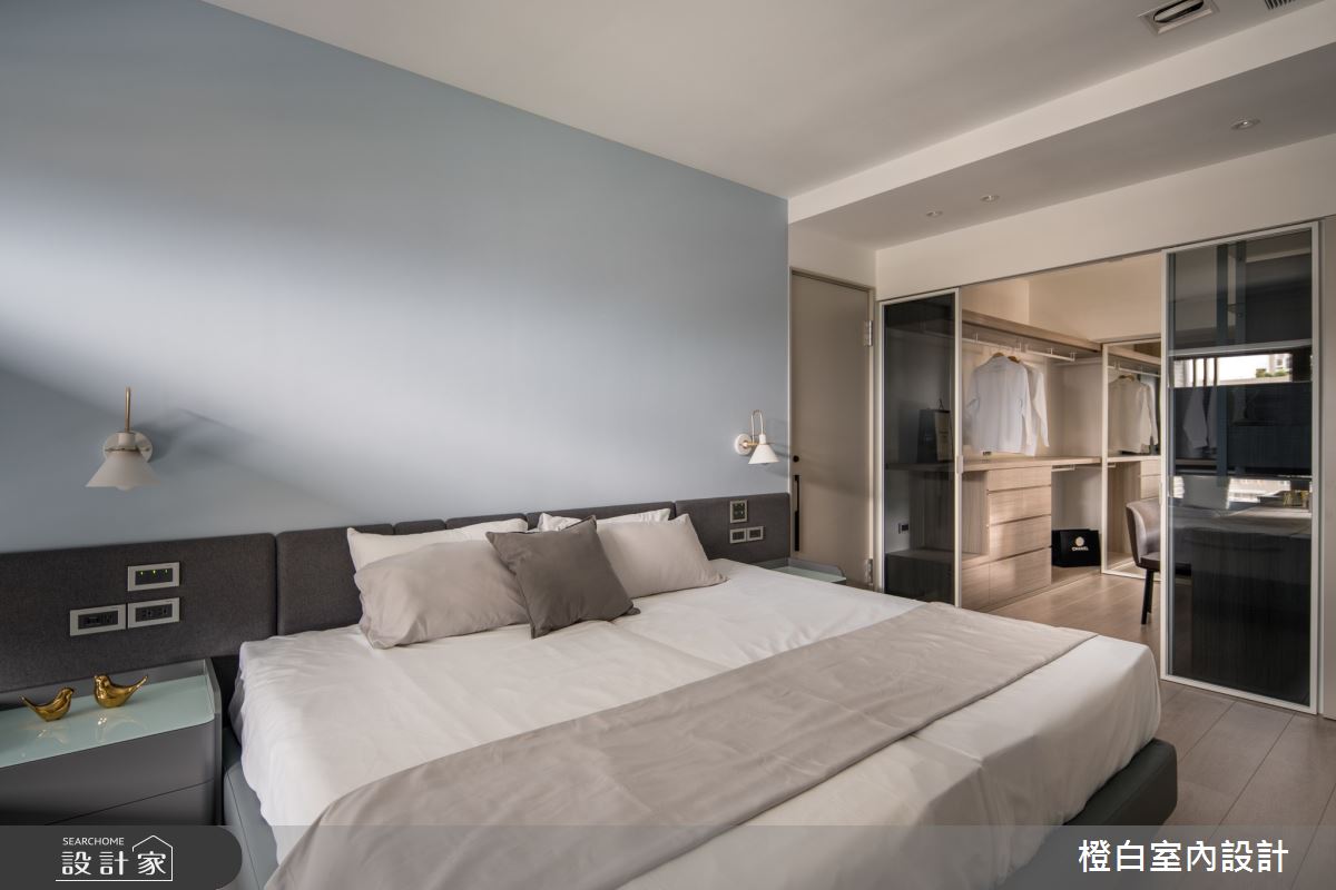 38坪中古屋(5~15年)＿現代風臥室更衣間案例圖片＿橙白室內裝修設計工程有限公司＿橙白_99新莊新富邑之52