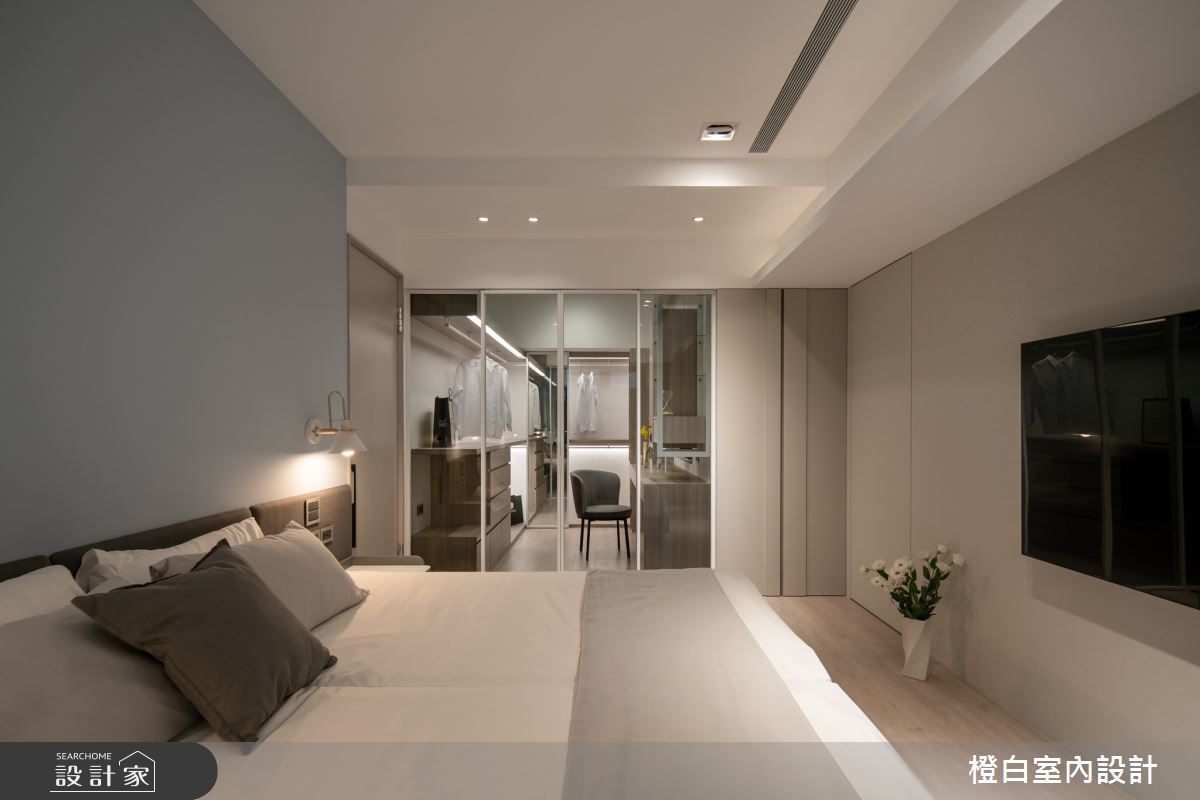 38坪中古屋(5~15年)＿現代風臥室更衣間案例圖片＿橙白室內裝修設計工程有限公司＿橙白_99新莊新富邑之59