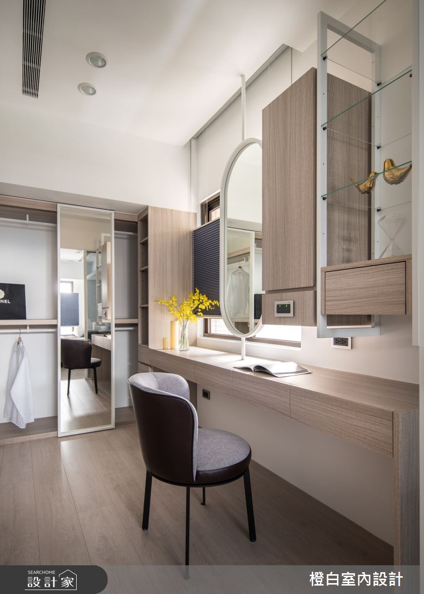 38坪中古屋(5~15年)＿現代風更衣間案例圖片＿橙白室內裝修設計工程有限公司＿橙白_99新莊新富邑之65