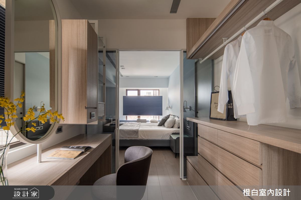 38坪中古屋(5~15年)＿現代風更衣間案例圖片＿橙白室內裝修設計工程有限公司＿橙白_99新莊新富邑之67