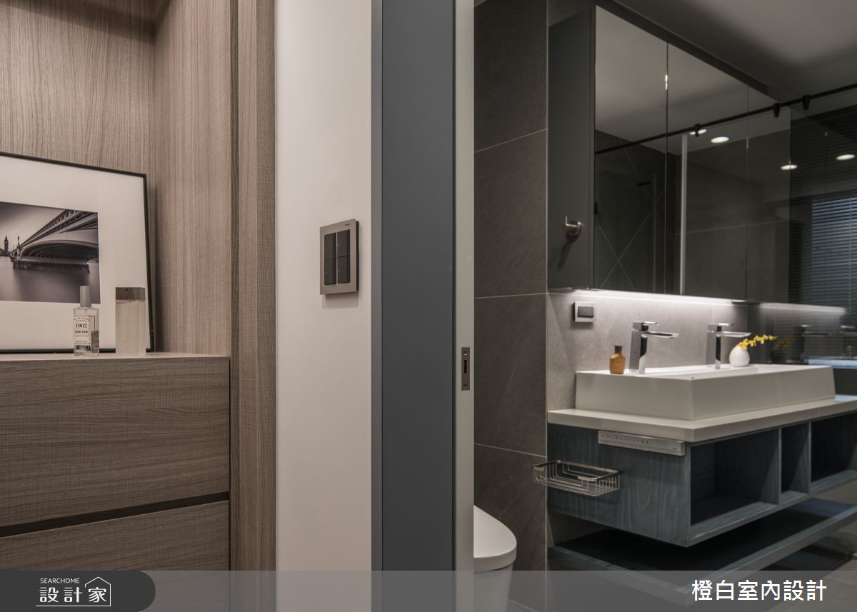 38坪中古屋(5~15年)＿現代風浴室案例圖片＿橙白室內裝修設計工程有限公司＿橙白_99新莊新富邑之70