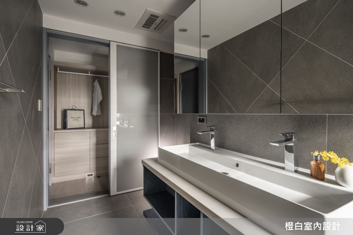 38坪中古屋(5~15年)＿現代風浴室案例圖片＿橙白室內裝修設計工程有限公司＿橙白_99新莊新富邑之73