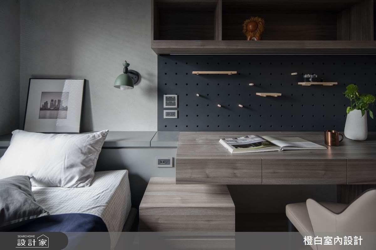 38坪中古屋(5~15年)＿現代風客房案例圖片＿橙白室內裝修設計工程有限公司＿橙白_99新莊新富邑之83