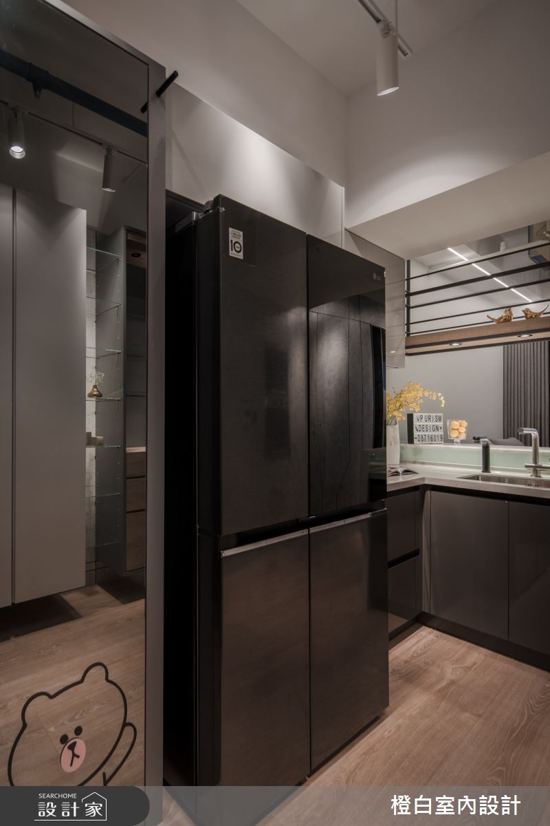 13坪新成屋(5年以下)＿混搭風廚房案例圖片＿橙白室內裝修設計工程有限公司＿橙白_100三發嵐海之18