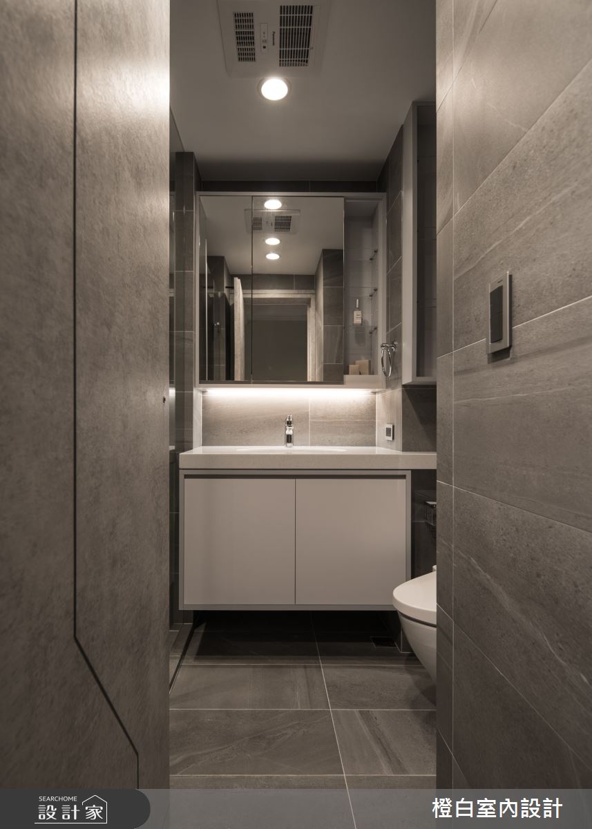 13坪新成屋(5年以下)＿混搭風浴室案例圖片＿橙白室內裝修設計工程有限公司＿橙白_100三發嵐海之25