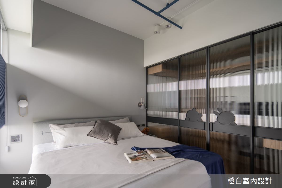 13坪新成屋(5年以下)＿混搭風臥室案例圖片＿橙白室內裝修設計工程有限公司＿橙白_100三發嵐海之29