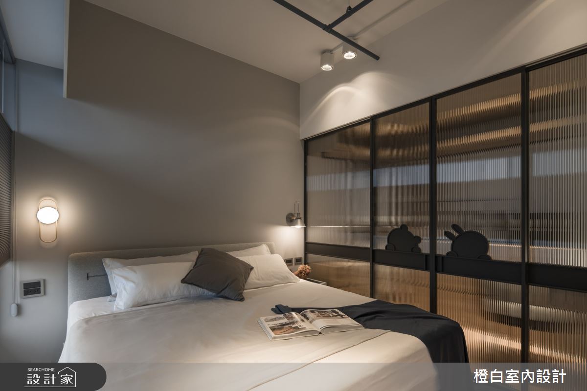 13坪新成屋(5年以下)＿混搭風臥室案例圖片＿橙白室內裝修設計工程有限公司＿橙白_100三發嵐海之30