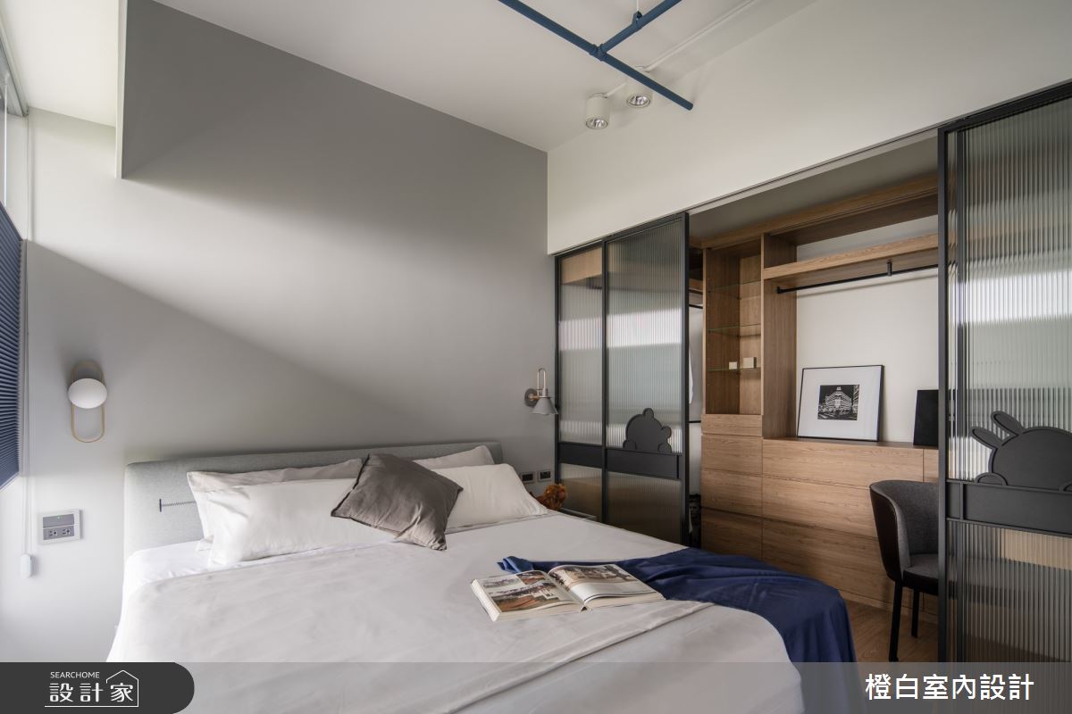 13坪新成屋(5年以下)＿混搭風臥室更衣間案例圖片＿橙白室內裝修設計工程有限公司＿橙白_100三發嵐海之31