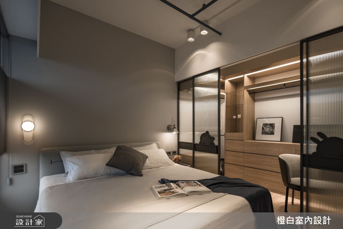 13坪新成屋(5年以下)＿混搭風臥室更衣間案例圖片＿橙白室內裝修設計工程有限公司＿橙白_100三發嵐海之32