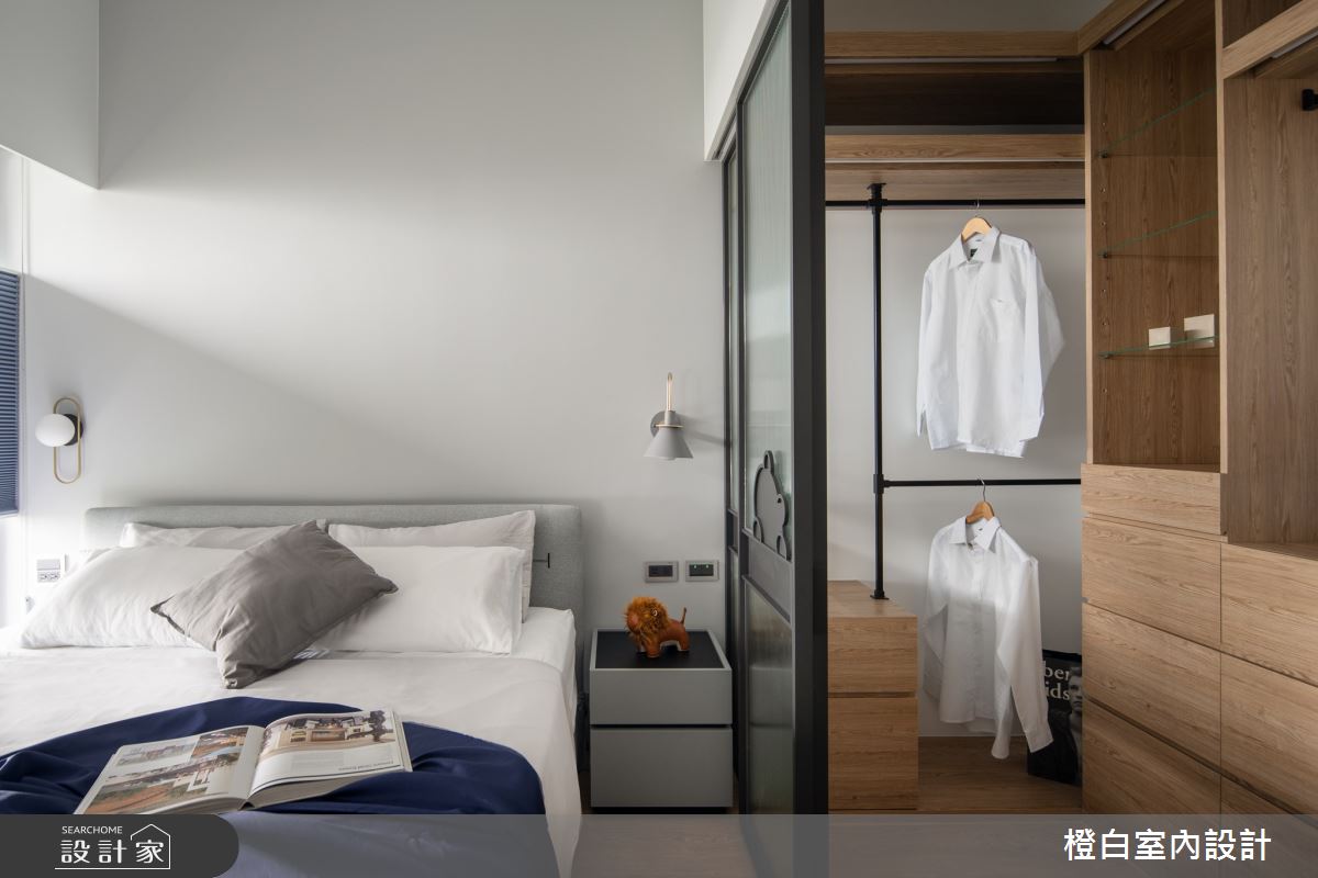 13坪新成屋(5年以下)＿混搭風臥室更衣間案例圖片＿橙白室內裝修設計工程有限公司＿橙白_100三發嵐海之33
