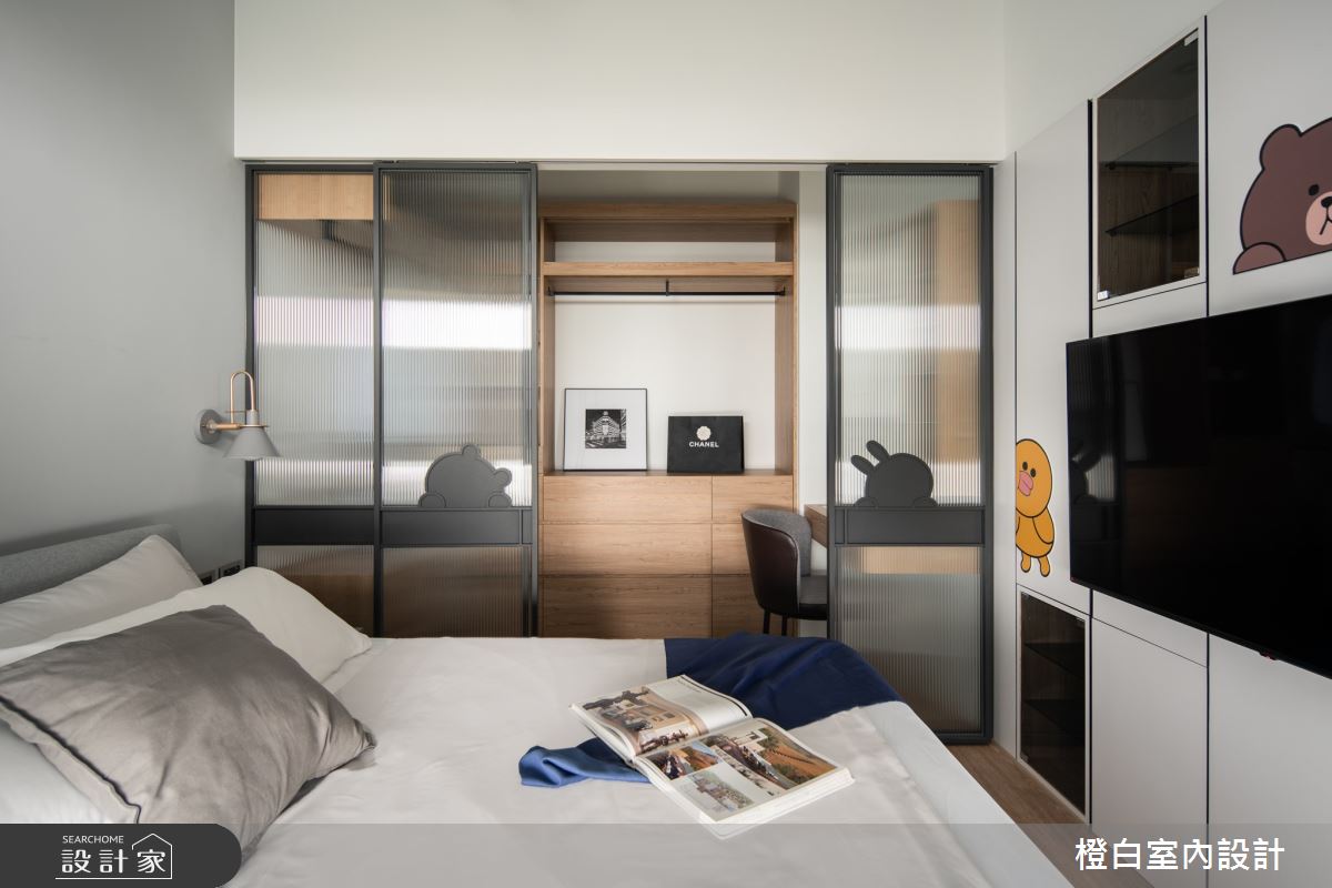 13坪新成屋(5年以下)＿混搭風臥室更衣間案例圖片＿橙白室內裝修設計工程有限公司＿橙白_100三發嵐海之35