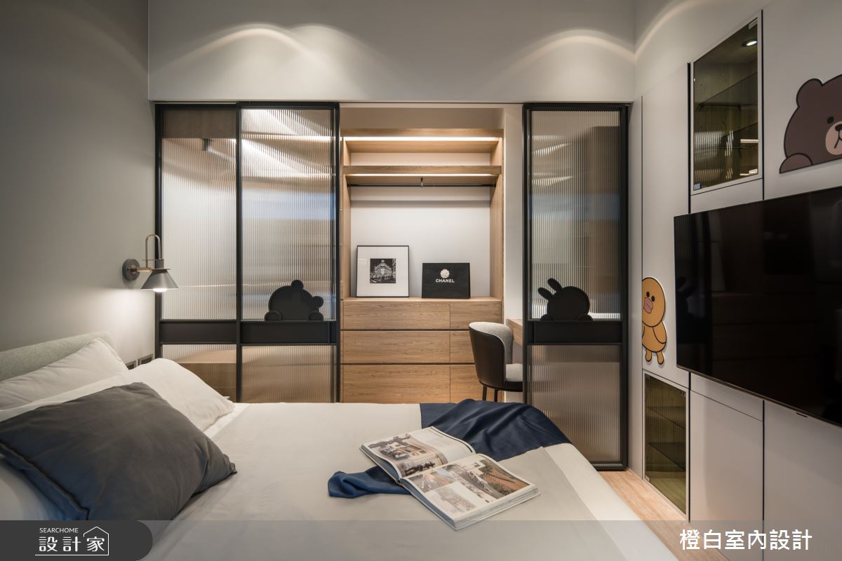 13坪新成屋(5年以下)＿混搭風臥室更衣間案例圖片＿橙白室內裝修設計工程有限公司＿橙白_100三發嵐海之36