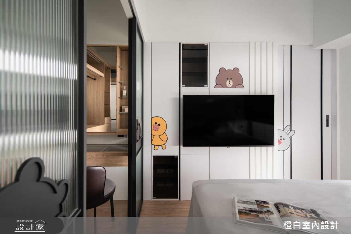 13坪新成屋(5年以下)＿混搭風臥室更衣間案例圖片＿橙白室內裝修設計工程有限公司＿橙白_100三發嵐海之38