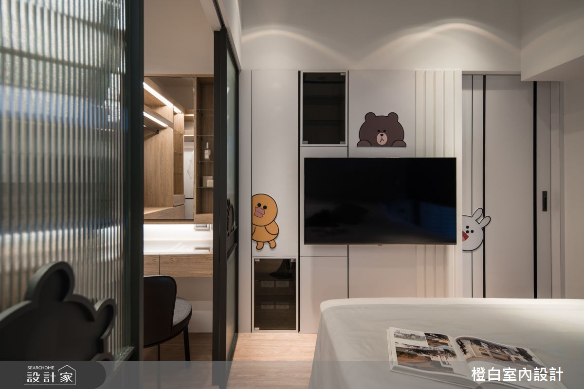 13坪新成屋(5年以下)＿混搭風臥室更衣間案例圖片＿橙白室內裝修設計工程有限公司＿橙白_100三發嵐海之39