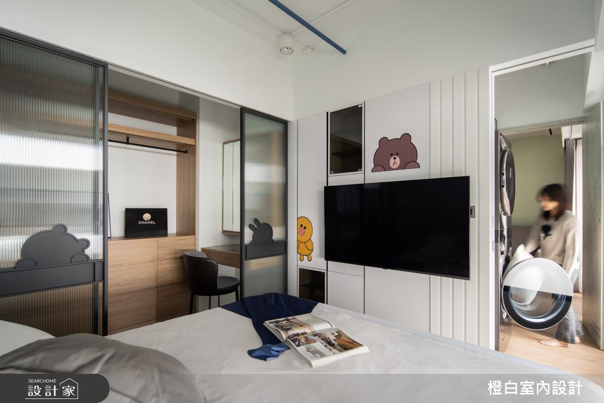 13坪新成屋(5年以下)＿混搭風臥室更衣間案例圖片＿橙白室內裝修設計工程有限公司＿橙白_100三發嵐海之40
